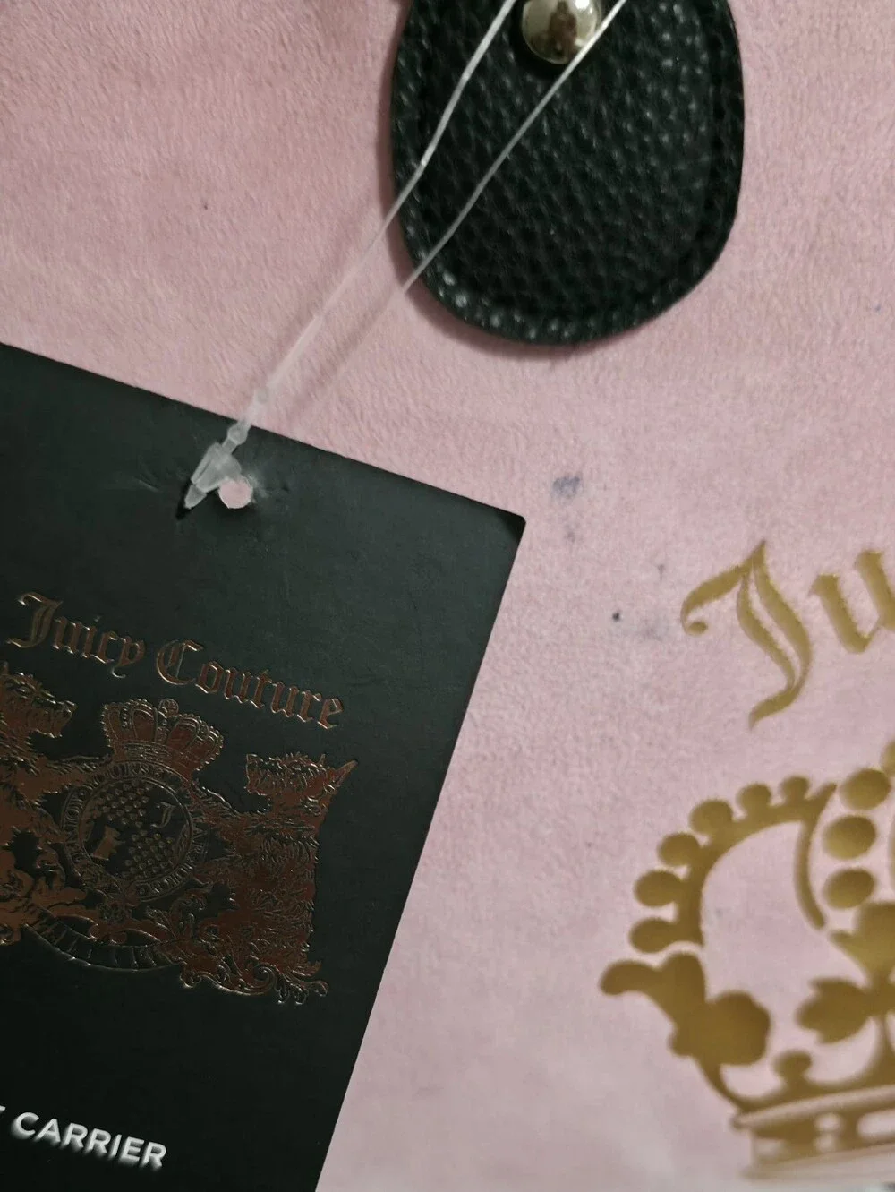 Juicy Couture Pink Canvas Weekender Bag